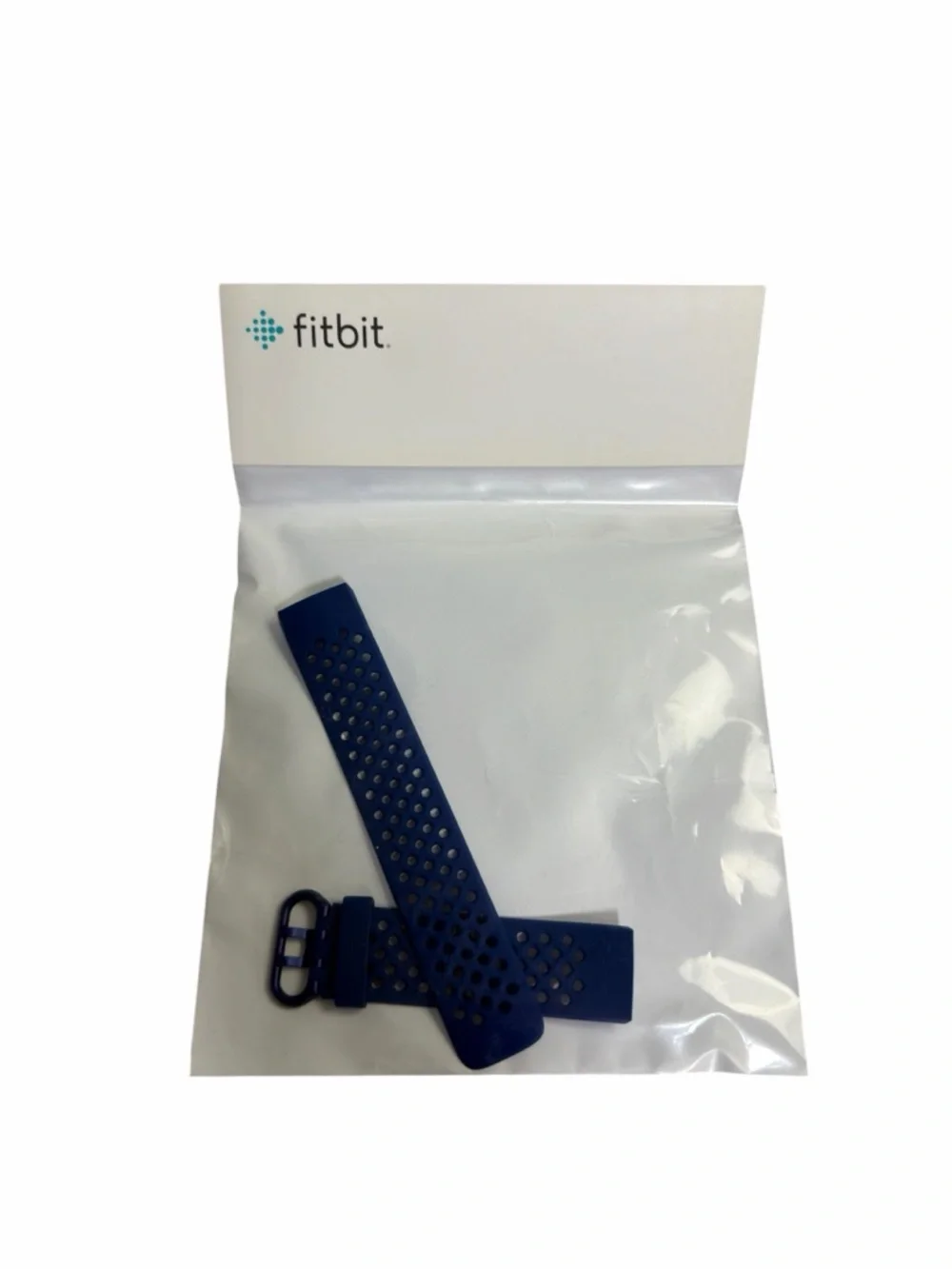 NWT Fitbit Charge 3 4 Sport Band Navy Blue Large FB168SBNVL New Sealed